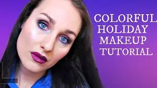Colorful Holiday Makeup Tutorial 2016