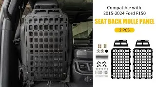 Tactical Seat Back Molle Panel | Ford F150 | 2015-2025 | Maxzina