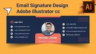 Email Signature design Adobe illustrator cc Bangla Video Tutorial