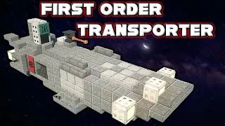 Minecraft Tutorial: Star Wars: How to Make a First Order Transporter