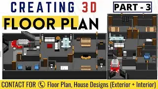Creating 3D Floor Plan/ Final Part / Part - 3 / Createghar