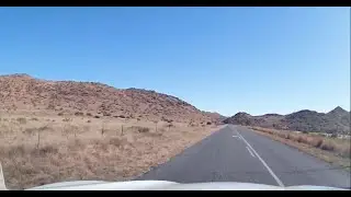 Coming out of Steynsburg on the R390 through some rather scenic little hills