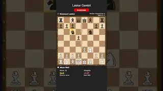 ♛ AMAZING Combination! Lasker's Insane Comeback in 1889 Match #chesscommunity