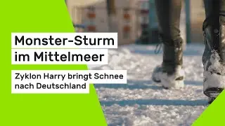 Monster-Sturm im Mittelmeer - Zyklon Harry bringt Schnee nach Deutschland