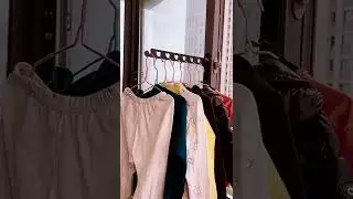 The balcony uses this drying rack, don't fold it! Exhaust hole drying rack invisible dry clothes art