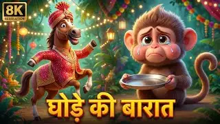 GHODE KI BARAT🐴✨ | Jungle Wedding Song | Hindi Rhymes | Natkhat Balak TV