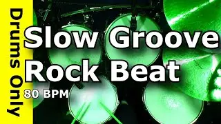 Drum Loops - Slow Groove Rock 80 BPM - JimDooley.net