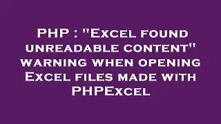 PHP : 