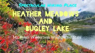 Dramatic Spectacular Fall Hike Heather Meadows and Bagley Lake WA USA 2024