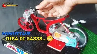 VIDEO PERTAMA│PERAKITAN MINIATUR MOTOR DRAG BISA DI GASS...‼️😱😁┃@IbrielChannel