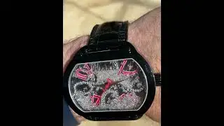 JASON of BEVERLY HILLS DUNAMIS Mens 3+ Carat Floating Diamond Watch