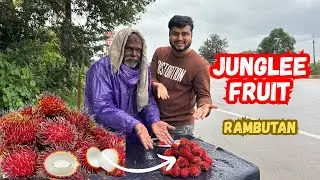 Shocking Fruit Found on Roadside 😱 | Rambutan  | Lychee Ka Baap
