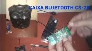 Passo-a-passo como adaptar o carregador direto na placa da caixa Bluetooth 