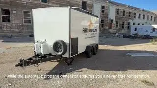 Off-Grid Cold Storage: Solar-Powered Refrigerator Trailer for Disaster Response & Relief.