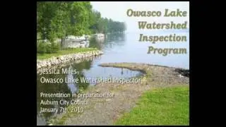 Owasco Lake Watershed Inspection Program Part 1