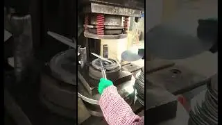 the process of forming metal using large hydraulic machines #shrots