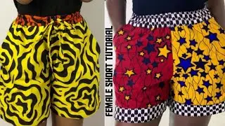 HOW TO MAKE A FEMALE SHORT WITH AN ELASTIC WAIST BAND 