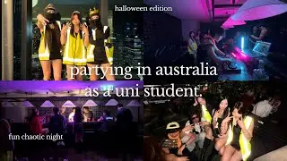 what it's really like PARTYING IN AUSTRALIA (uni student halloween vlog)