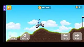 Bike racing l Stickman Bike Trials - Level 4 Speedrun! 🏁