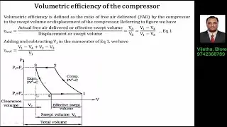 Reciprocating Compressor Part 5 volumetric efficiency