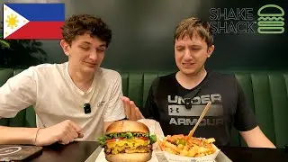 Американцы пробуют Shake Shack на Филиппинах! | Как он соотносится с США?