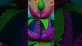 Jaws of jungle #blocks #funbuildingblocks #colourfun #animation #toyfun #cartoon #scarysmile