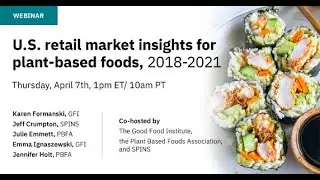 The U.S. retail market for plant-based foods, 2018-2021