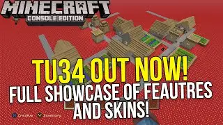 Minecraft Xbox & Playstation: TU34 FULL SHOWCASE! | Features and Skins!