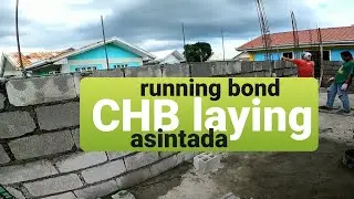 CHB laying | running bond method | rebars | garage extension
