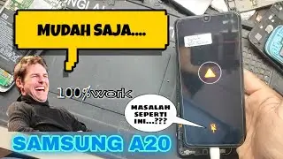 Servis Mudah Cas Error Samsung A20 (Segitiga Tanda Seru).