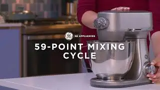 Granite Gray | GE Stand Mixer: 59 Point Mixing Cycle