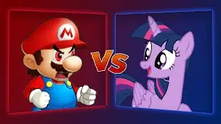 MUGEN Battle - Power Star Mario vs Twilight Sparkle