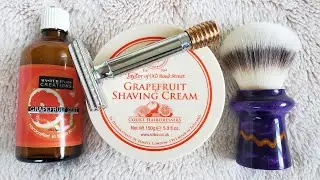 Grapefruit Shave with Taylor of Old Bond Street and Master Soap Creations | Merkur Progress, Wald A1