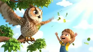 Five Little Owls Played Counting Leaves 🦉 | Nursery Rhymes for Kids & Baby Songs