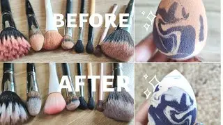 HOW TO: CLEAN & SANITIZE Makeup Brushes, Beauty Blender/ Sponge