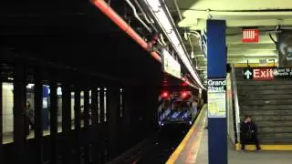 IND Subway: Maintenance Train (w/ MP8AC-3 Locomotive) at Grand St