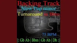 Backing Track Slow Pop minor Turnaround in Bbm