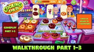 COOKING CRAZE Walkthrough Gameplay Part 1-3 | New York - Donut Stand