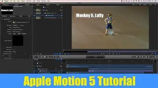 Учебное пособие по Apple Motion 5 &mdash; отслеживание движения текста Match Move