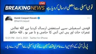 Aamir Liaquat Resigned from National Assembly | PTI Important Leader Resignation | Breaking News