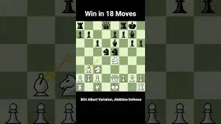 Chess trick for White | Alekhine Defence #chess #chessshorts #chesstricks #chesstraps