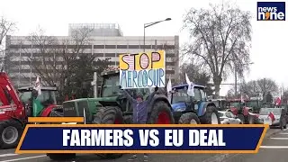 Farmers Protest at EU Parliament Over Mercosur Trade Deal | EU Agriculture at Risk