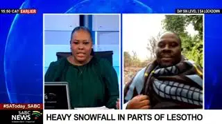 Lesotho experiences heavy snowfall