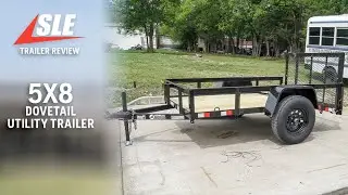 Review of 5x8 Dovetail Utility Trailer Single 3,500lb Axle | #sleequipment #trailer