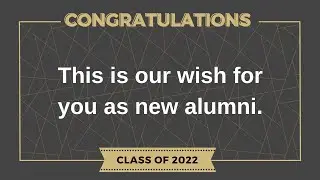 CU Pharmacy Alumni Wish Class of 2022