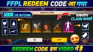 FREE FIRE PRO LEAGUE 2022 WINTER FINAL REDEEM CODE | FFPL REDEEM CODE | FREE FIRE TODAY REDEEM CODE