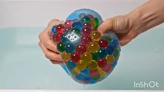 Satisfying ASMR   Water Balloon Orbeez Popping 💧battub