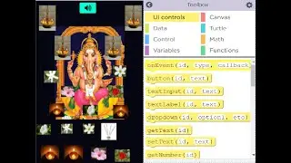 Pooja App on Code.org app lab