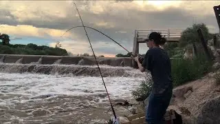 River Spillway Bank Fishing