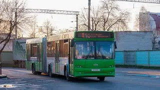 Молодечно🇧🇾.Поездка на автобусе МАЗ-105.465 Гос.№ АК 0656-5, Маршрут №6а (Объездной) (21.09.2024)